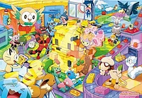 Pokémon PK1000T-02 1000 Piece Let's Make It Together Pikachu Blocks Ensky Puzzle 