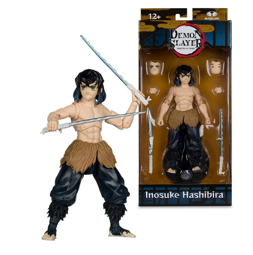 Demon Slayer Inosuke Hashibira (Unmasked) 7-Inch Action Figure 