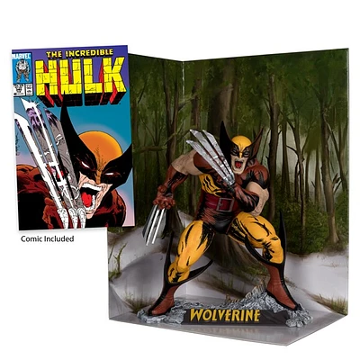 Marvel Wolverine 1:6th Scale Collectible with Scene (The Incredible Hulk #340) 