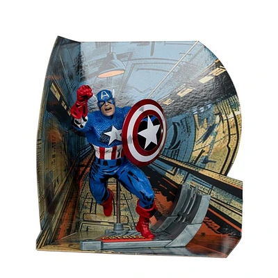 Marvel Captain America 1:10th Scale Collectible with Scene (Captain America #100) 