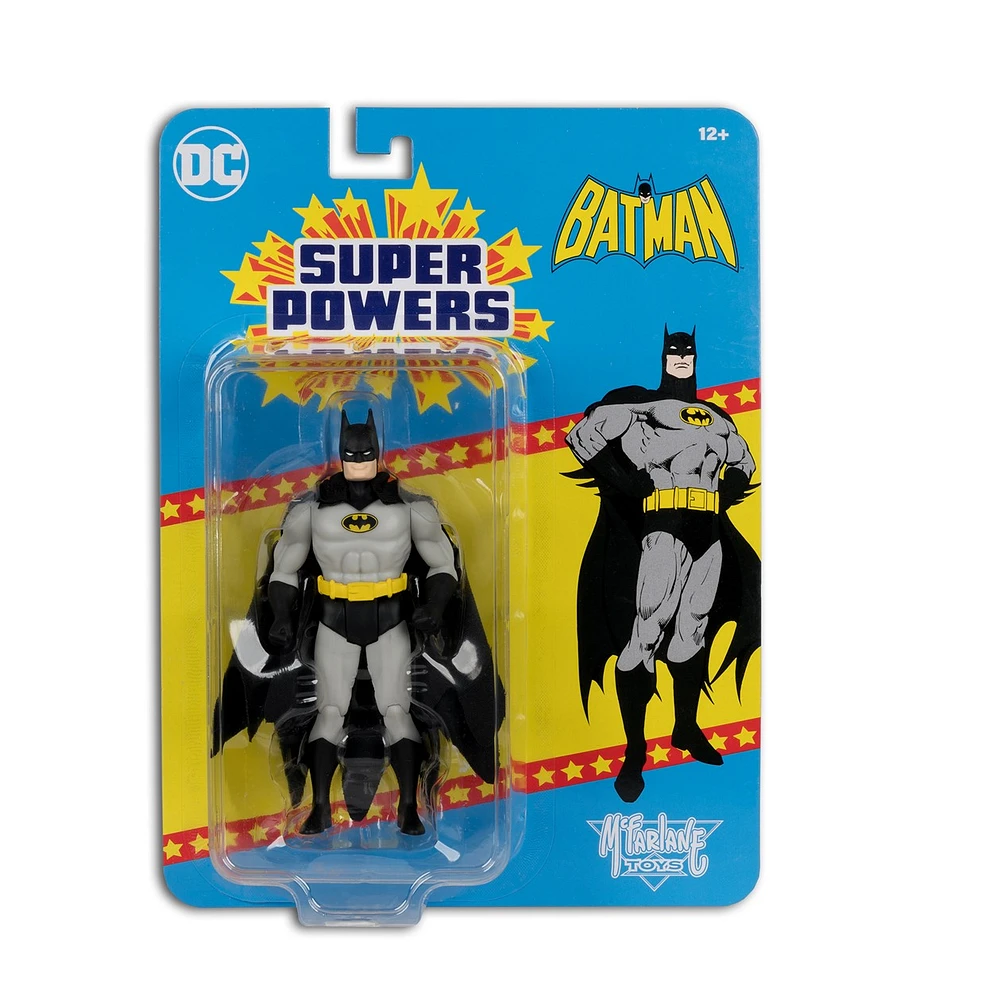DC Super Powers Batman (Black and Grey) 4.5in Action Figure 