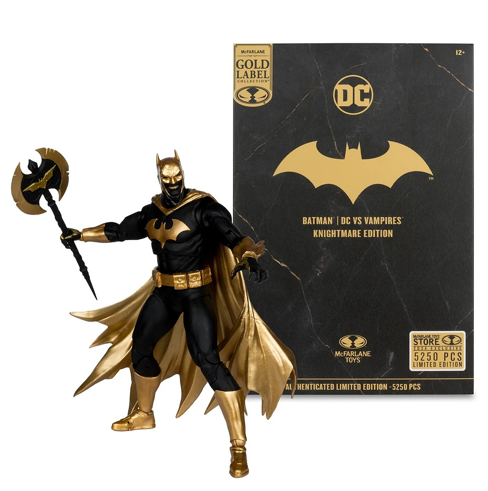 DC Multiverse Batman (DC vs Vampires) Knightmare Edition Gold Label 7-Inch Action Figure 