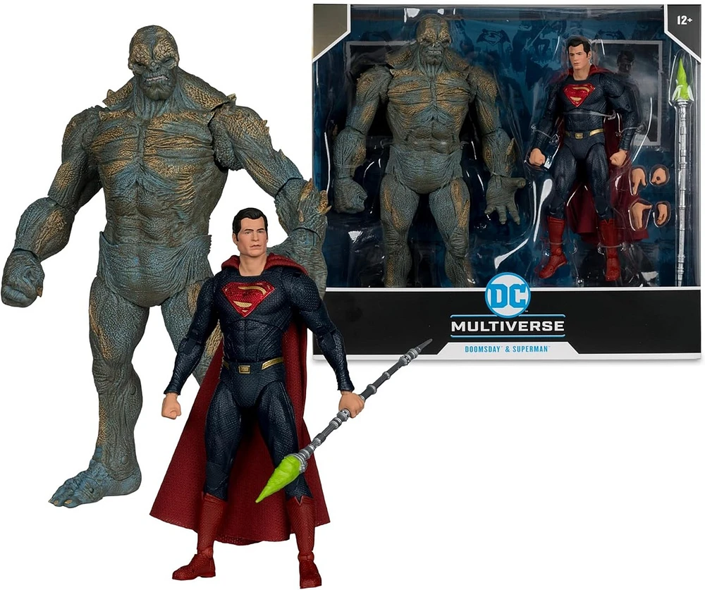 DC Multiverse Batman vs Superman: Dawn of Justice Doomsday and Superman 7-Inch Figures 2-Pack 