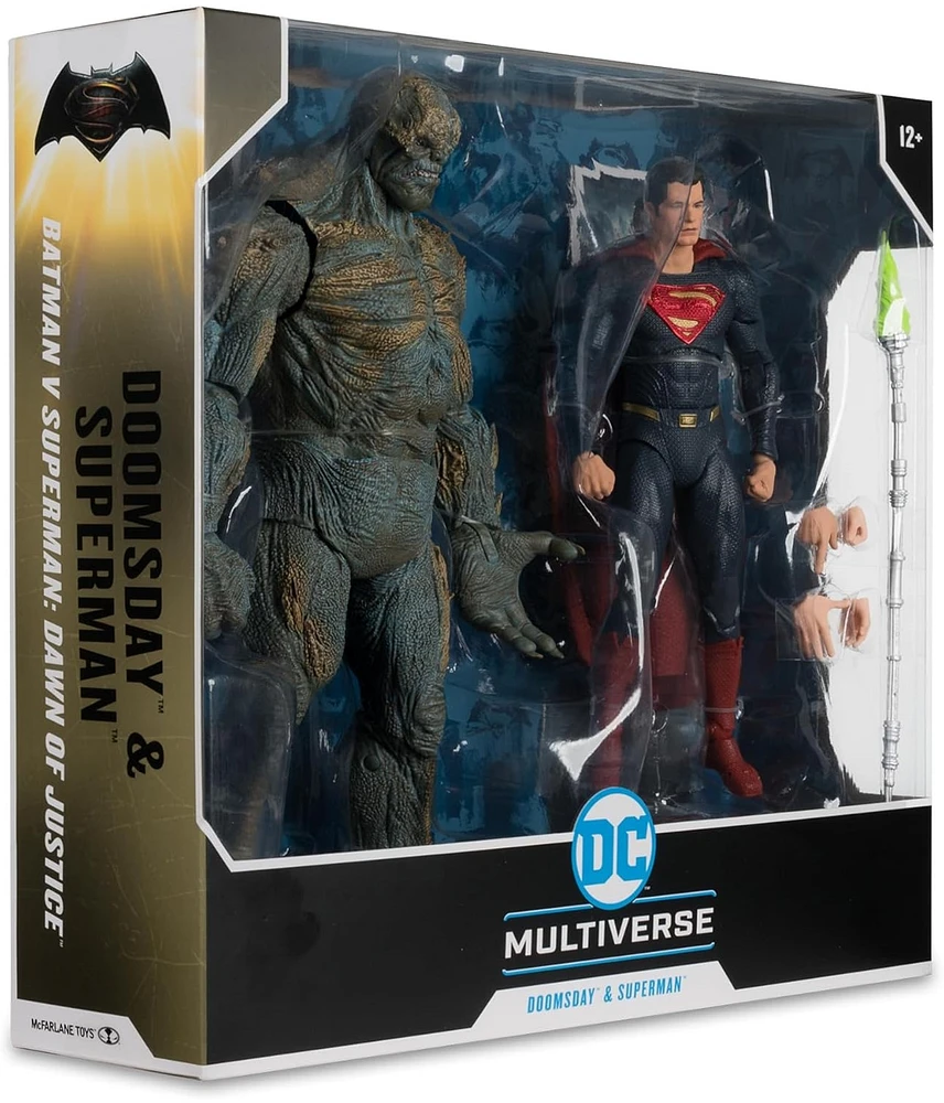DC Multiverse Batman vs Superman: Dawn of Justice Doomsday and Superman 7-Inch Figures 2-Pack 