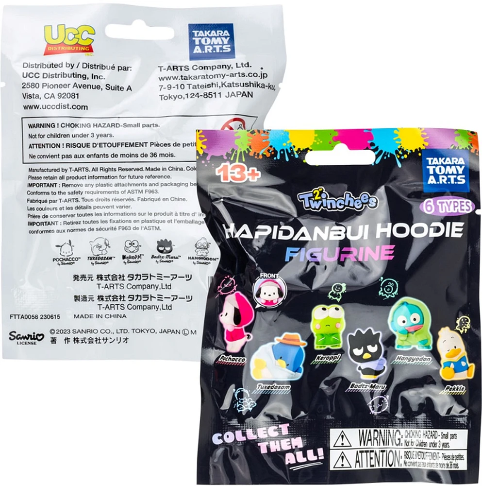 Sanrio Hapidanbui Hoodie Figure Mystery Bag – One Variation Chosen at Random