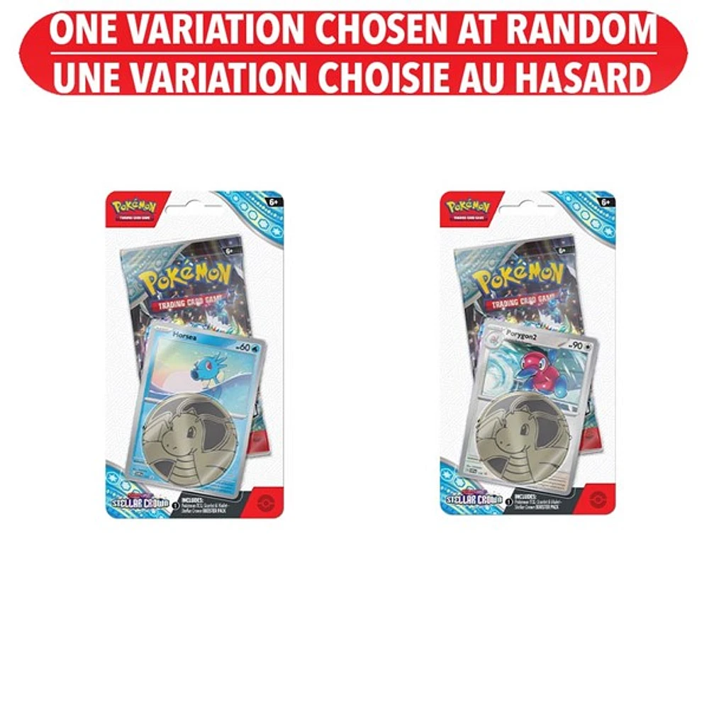 Pokémon Trading Card Game Scarlet & Violet Stellar Crown Checklane Booster Assorted – One Variation Chosen at Random