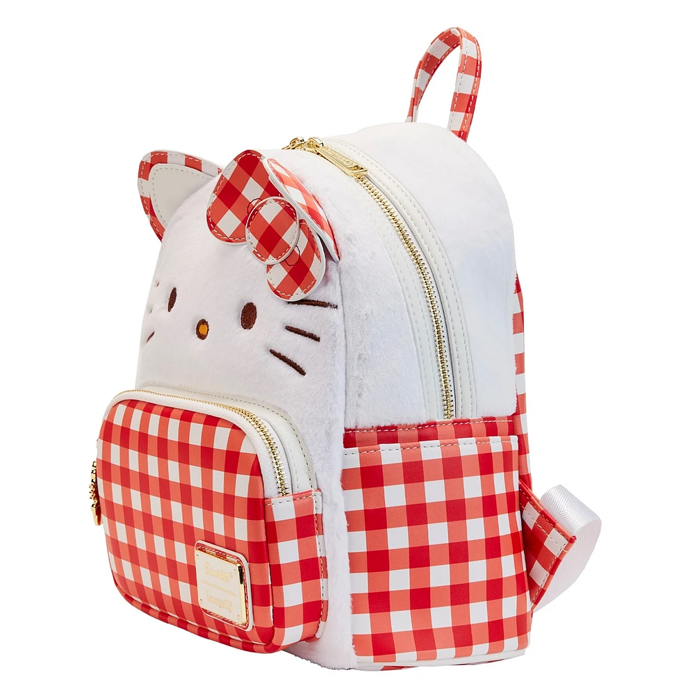 Loungefly : Hello Kitty Gingham Mini Backpack 