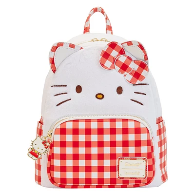 Loungefly : Hello Kitty Gingham Mini Backpack 