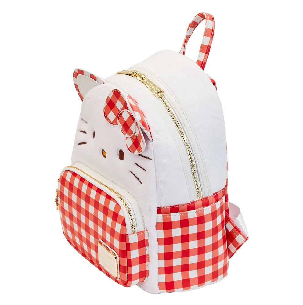 Loungefly : Hello Kitty Gingham Mini Backpack 