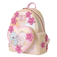 Loungefly: Stitch & Angel Floral Mini Backpack 
