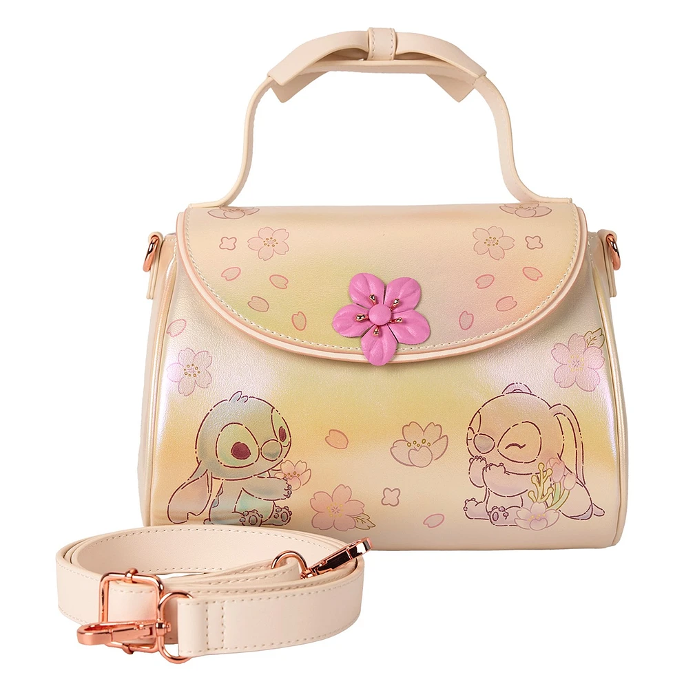 Loungefly: Stitch & Angel Cherry Blossom Crossbody 