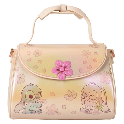Loungefly: Stitch & Angel Cherry Blossom Crossbody 