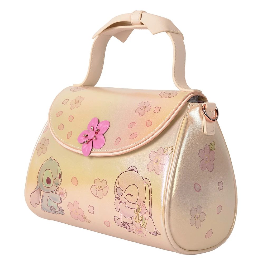 Loungefly: Stitch & Angel Cherry Blossom Crossbody 