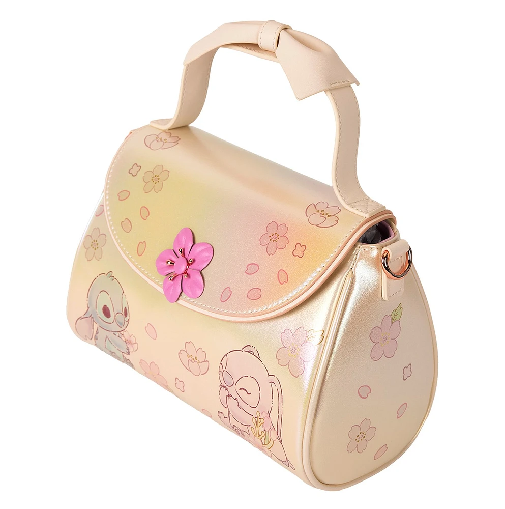 Loungefly: Stitch & Angel Cherry Blossom Crossbody 