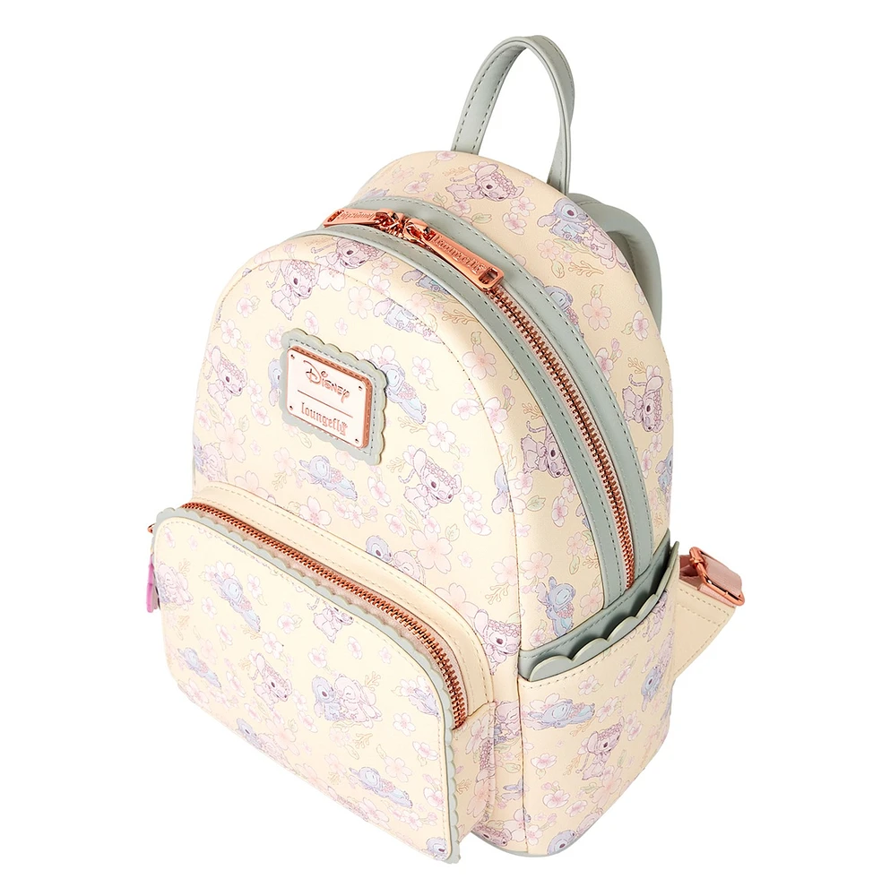 Loungefly: Stitch & Angel Cherry Blossom Mini Backpack 