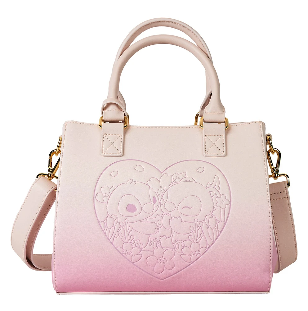 Loungefly: Stitch & Angel Pink Ombre Crossbody 