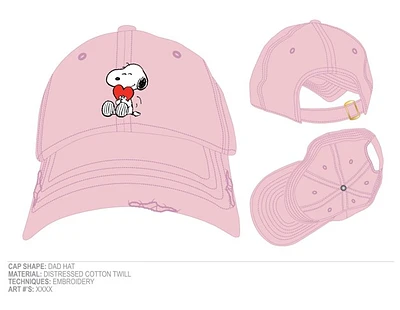 Peanuts: Snoopy Pink Cap 