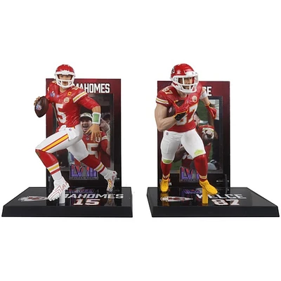 NFL Posed 7-Inch Figures 2-Pack- Patrick Mahomes/Travis Kelce (Kansas City Chiefs) 