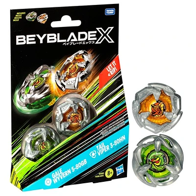 Beyblade X: Gale Wyvern & Tail Viper Dual Pack 