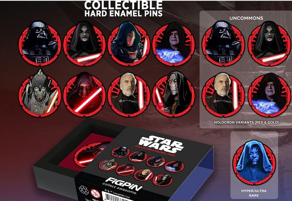 Figpin Mini Mystery Star Wars Sith Pin – Une variation choisie au hasard