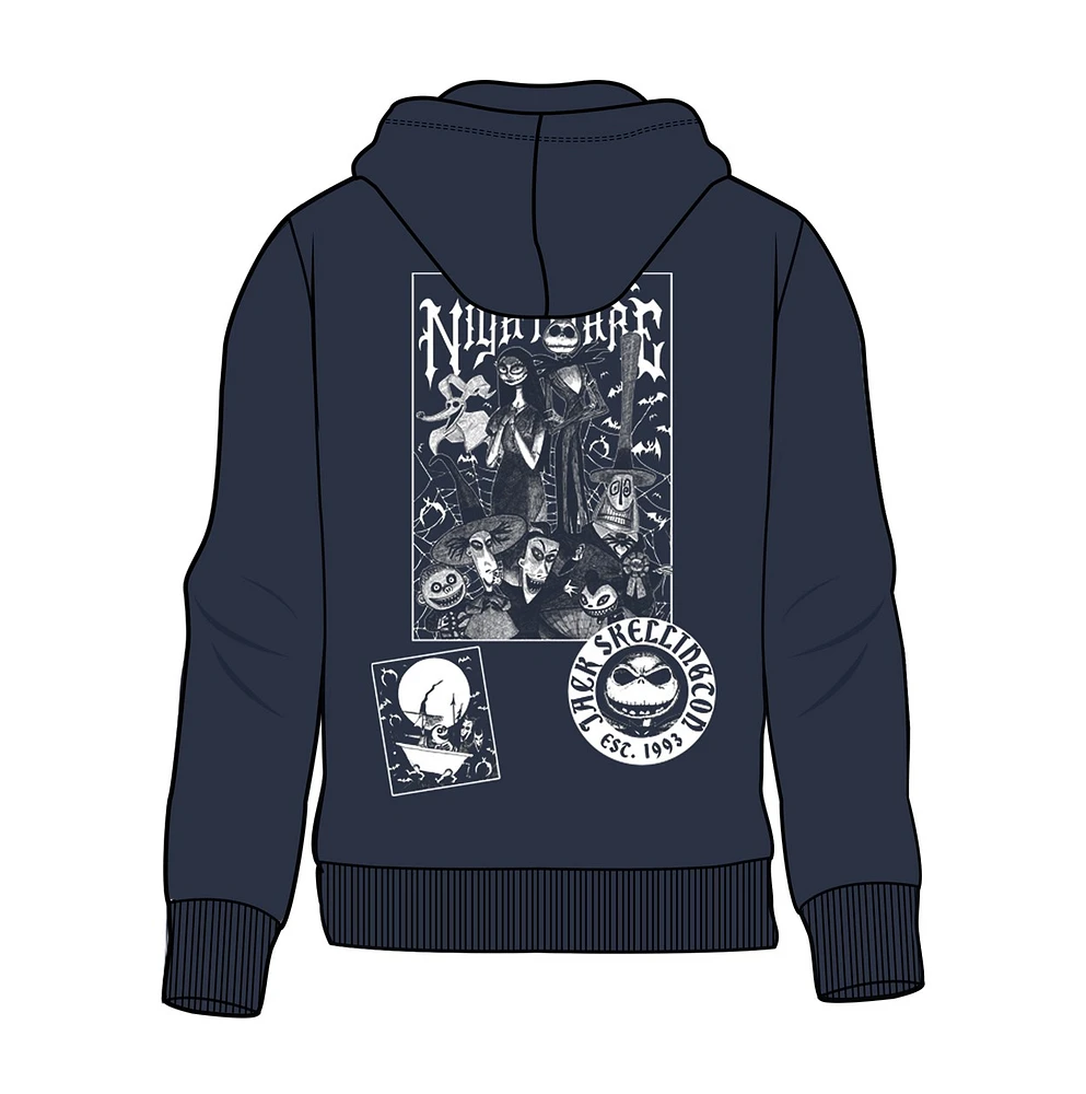 Sweat à capuche 2 faces Tarot L'Étrange Noël de Monsieur Jack