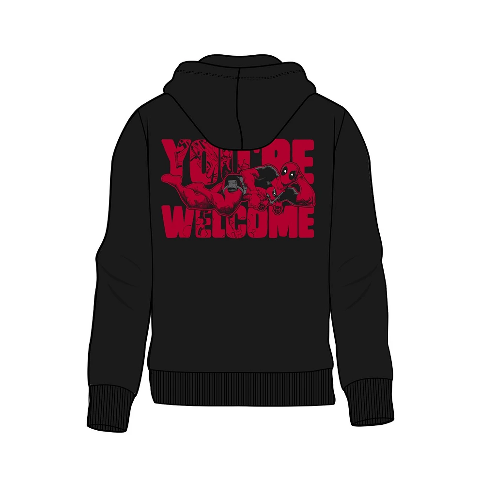 Deadpool : Sweat à capuche 2 faces You're Welcome