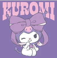Kuromi with Bow Purple Tee