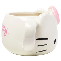 Tasse sculptée avec nœud rose Hello Kitty 