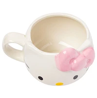 Tasse sculptée avec nœud rose Hello Kitty 