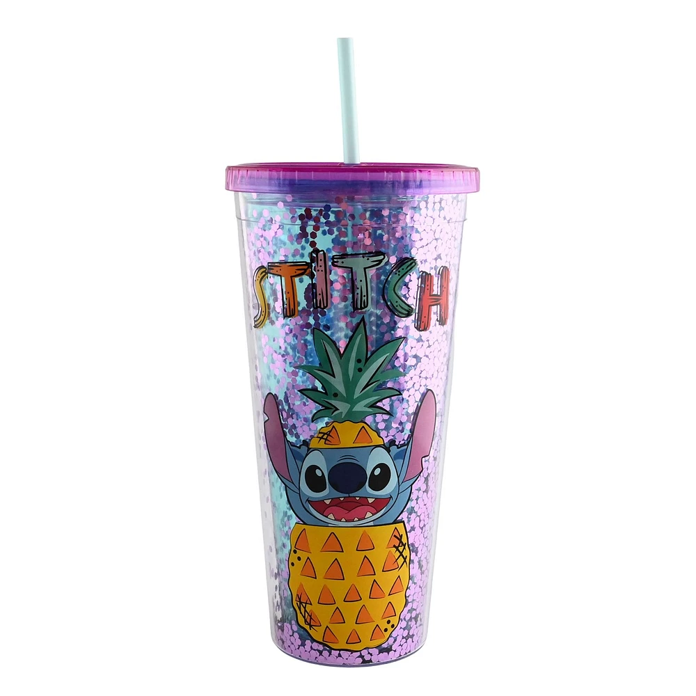 Stitch Confetti Pinapple Tumbler