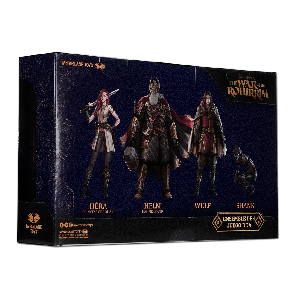 The Lord of Rings: The War of the Rohirrim 4-Inch Action Figure Gold Label 4 pack  
