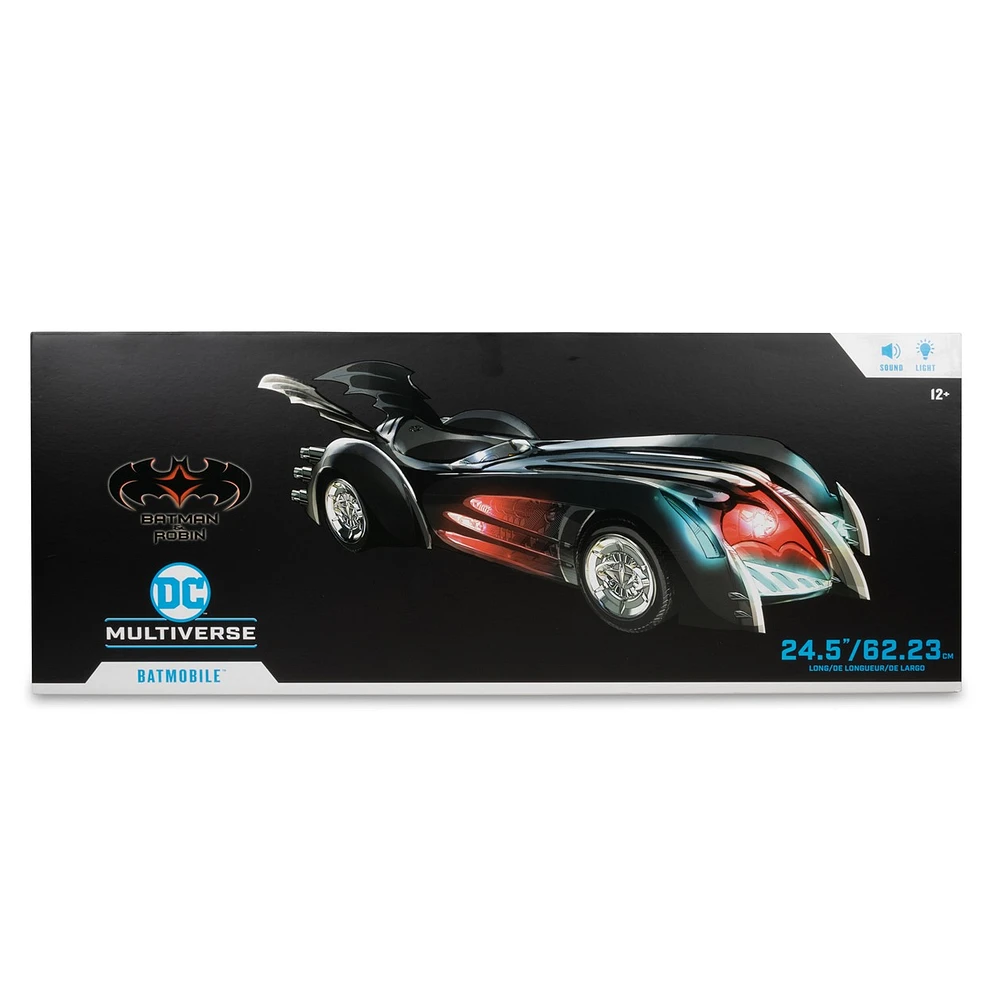 DC Multiverse Batmobile (Batman & Robin) 24.5in Long Vehicle with Lights and Sound 