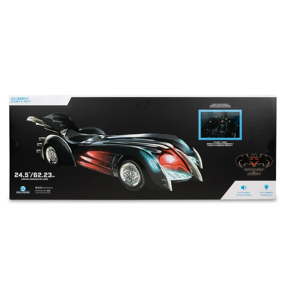 DC Multiverse Batmobile (Batman & Robin) 24.5in Long Vehicle with Lights and Sound 