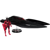 DC Multiverse Batman & Batmobile (Batman Beyond) Gold Label Vehicle with Lights and Sound 