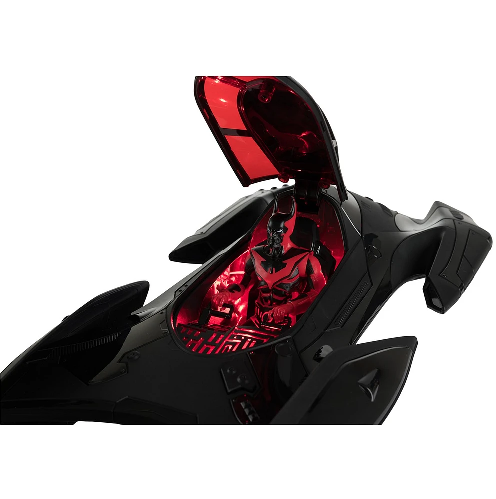 DC Multiverse Batman & Batmobile (Batman Beyond) Gold Label Vehicle with Lights and Sound 