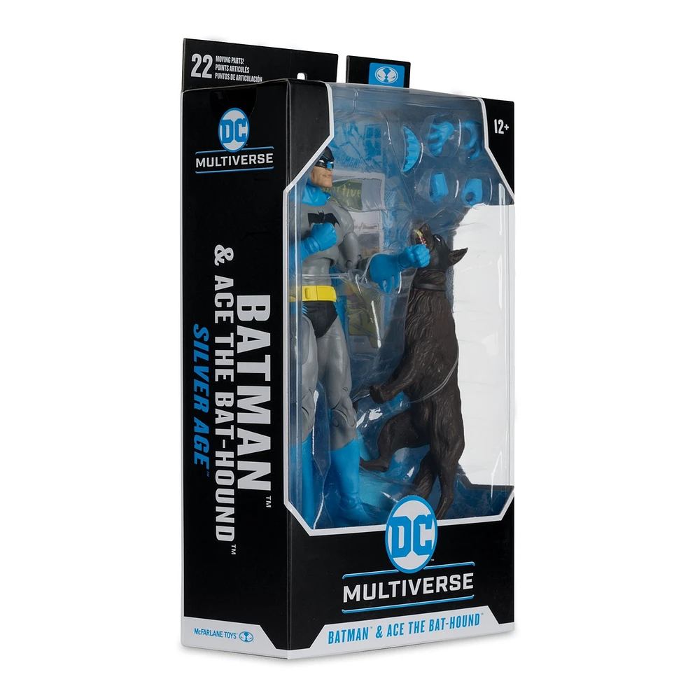 DC Multiverse Batman & Ace the Bat-Hound (Silver Age) 7-Inch Action Figure 