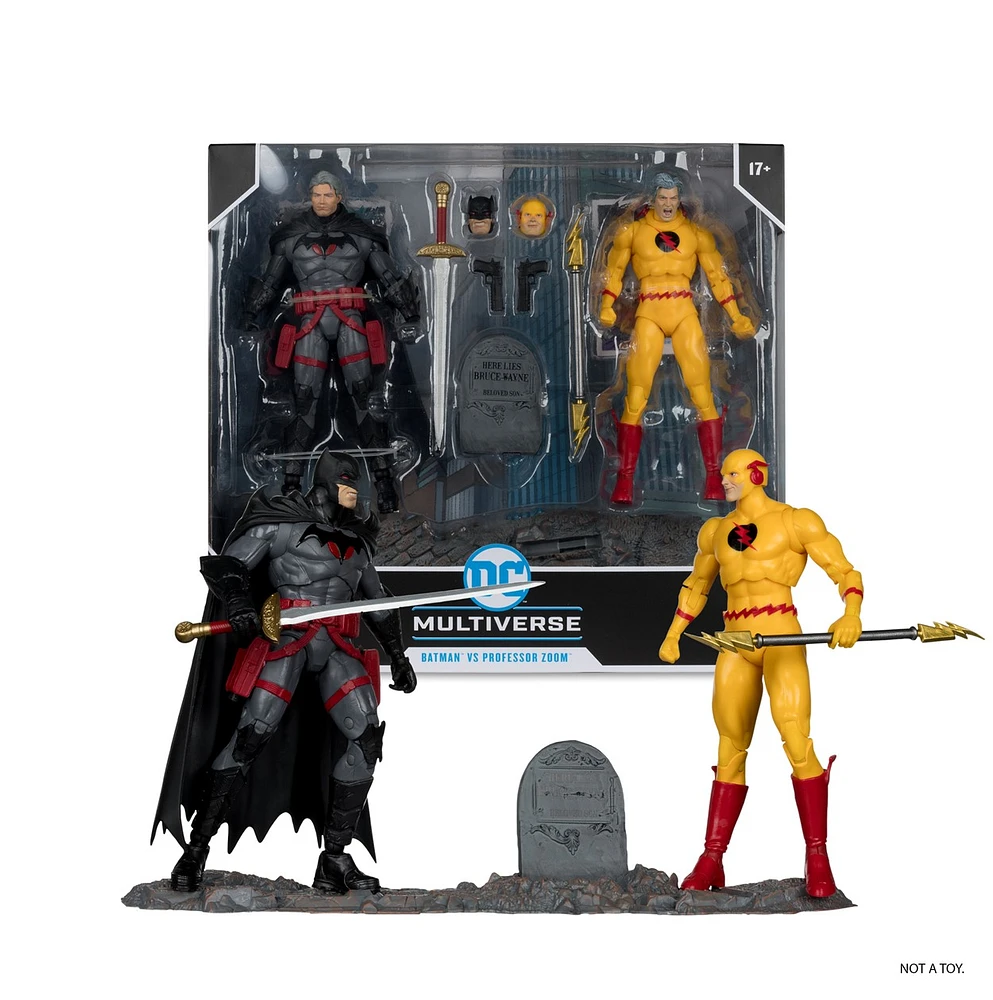 DC Multiverse Batman vs Professor Zoom (Flashpoint) 7-Inch Action Figure 2 Pack 