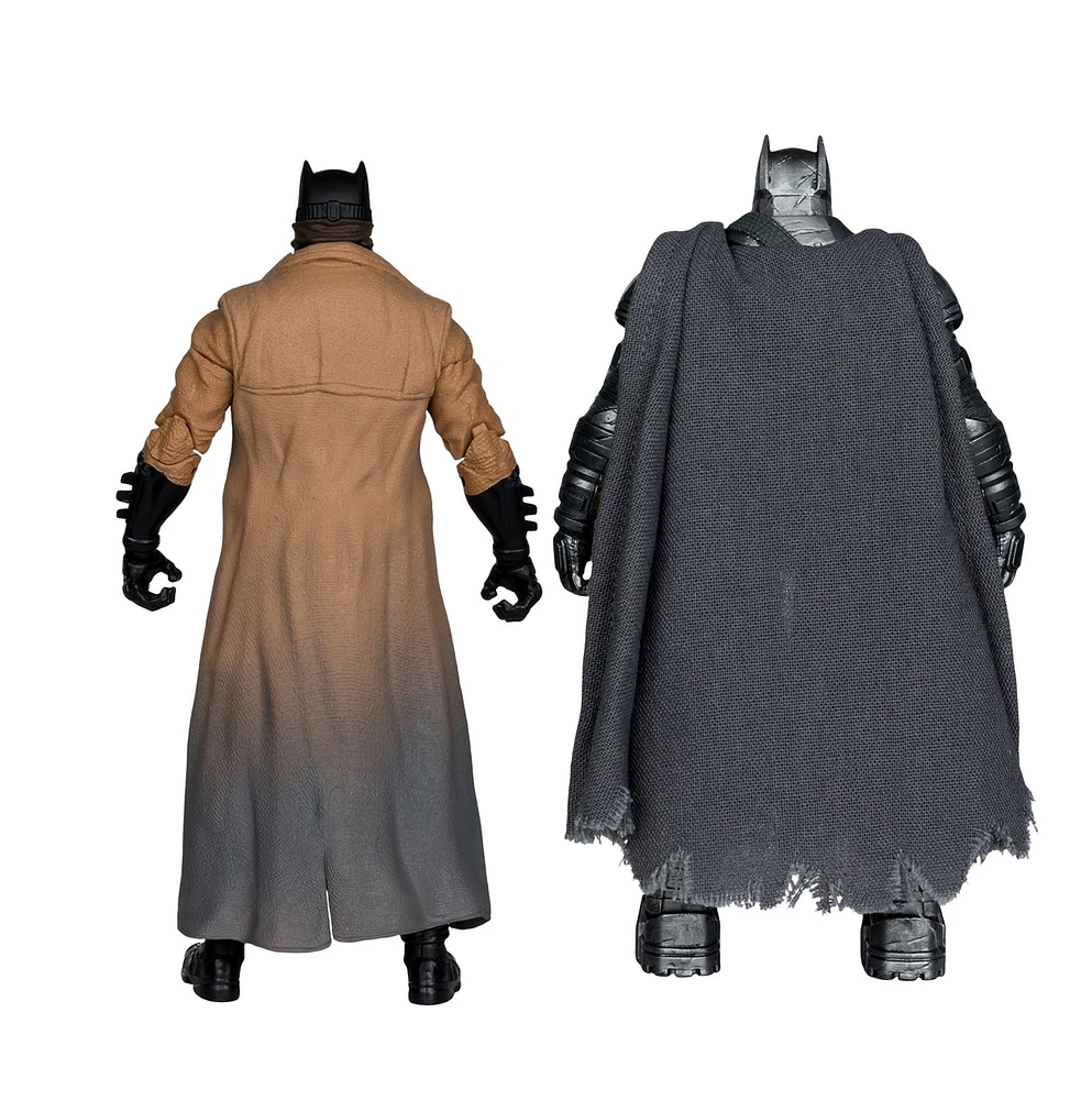 DC Multiverse Batman (Knightmare) & Batman (Armor Suit) (Batman v Superman) 7-Inch Figure McFarlane Collector Edition 2pk #2 Gold Label