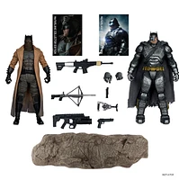 DC Multiverse Batman (Knightmare) & Batman (Armor Suit) (Batman v Superman) 7-Inch Figure McFarlane Collector Edition 2pk #2 Gold Label