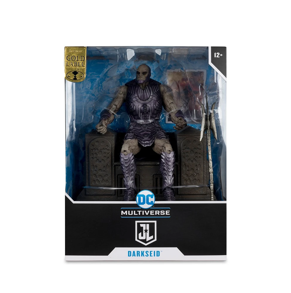 DC Multiverse Darkseid with Throne (Justice League) Gold Label Mega Figure 
