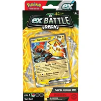 Pokémon Trading Card Game Tapu Koko ex or Iron Leaves ex Battle Deck Assortie – Une variation choisie au hasard