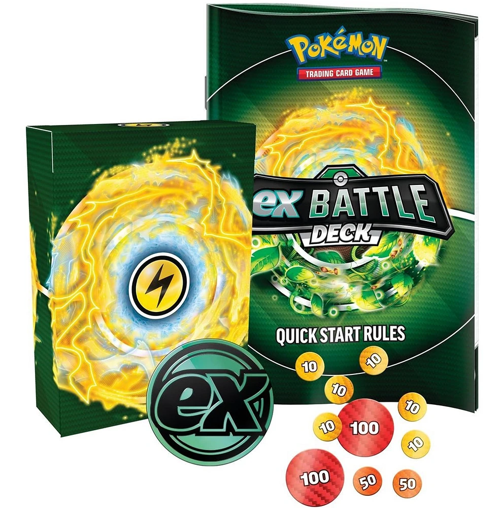 Pokémon Trading Card Game Tapu Koko ex or Iron Leaves ex Battle Deck Assortie – Une variation choisie au hasard