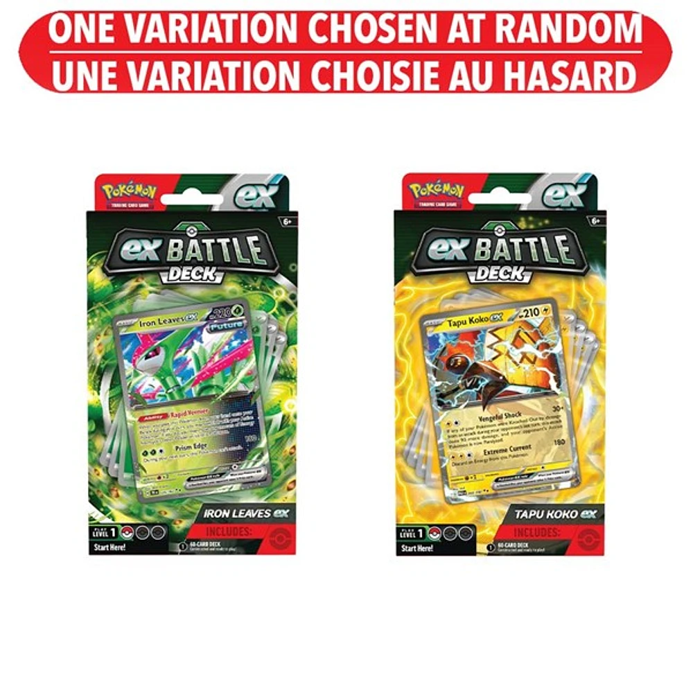 Pokémon Trading Card Game Tapu Koko ex or Iron Leaves ex Battle Deck Assorted – One Variation Chosen at Random