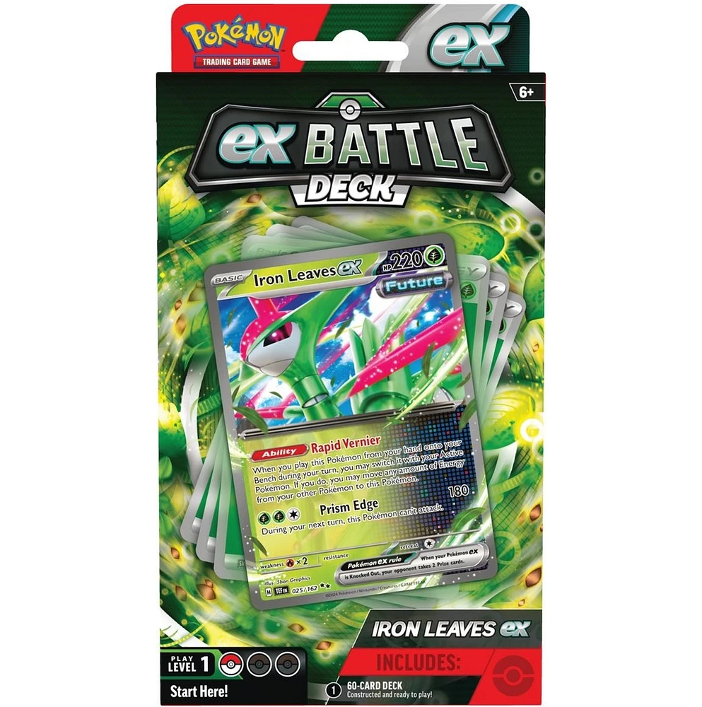 Pokémon Trading Card Game Tapu Koko ex or Iron Leaves ex Battle Deck Assortie – Une variation choisie au hasard