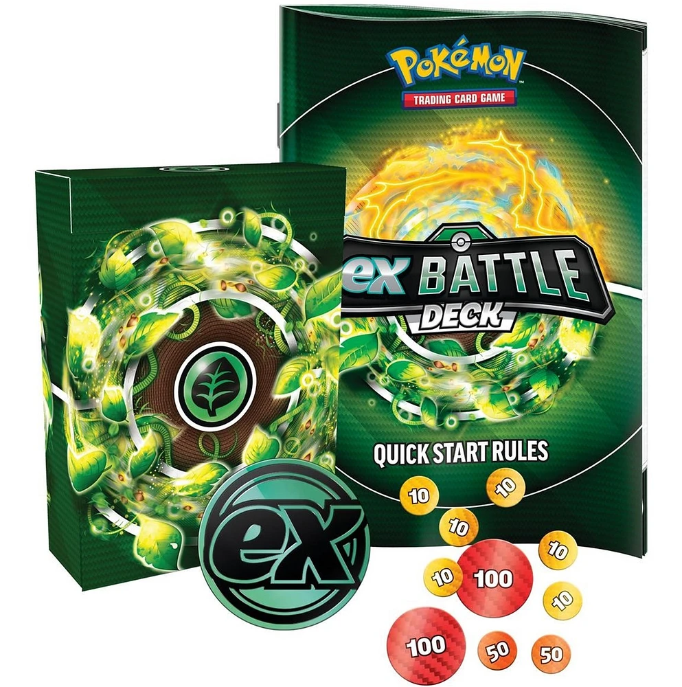 Pokémon Trading Card Game Tapu Koko ex or Iron Leaves ex Battle Deck Assortie – Une variation choisie au hasard