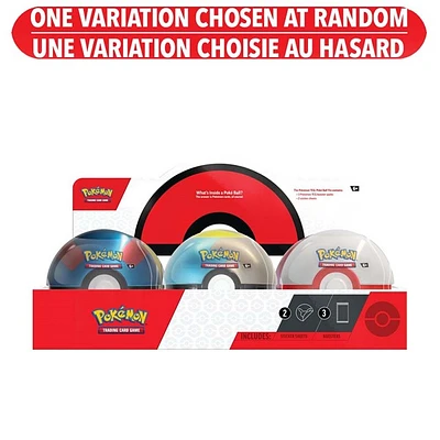 Pokémon Trading Card Game 2024 Poke Ball Tin (French) Assorted – One Variation Chosen at Random