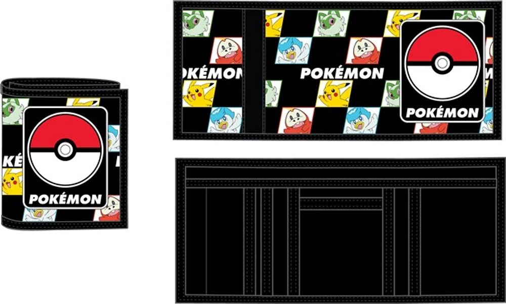 Pokemon Starter Checkered Wallet