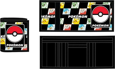 Pokemon Starter Checkered Wallet 
