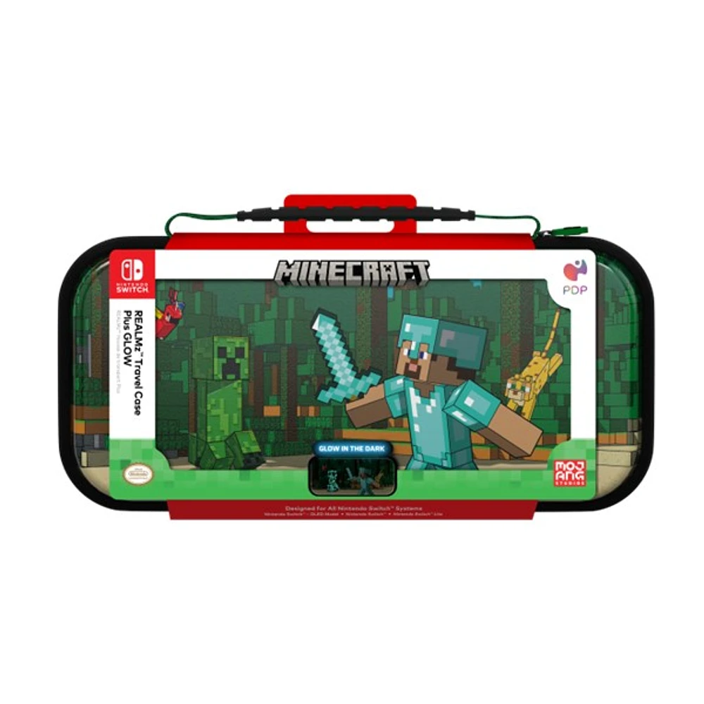 Realmz Travel Case Plus Glow: Minecraft Forest Battle 