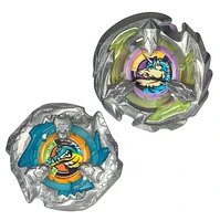 Beyblade X Bite Croc 3-60LF and Sting Unicorn 4-60P Top Dual Pack Set 